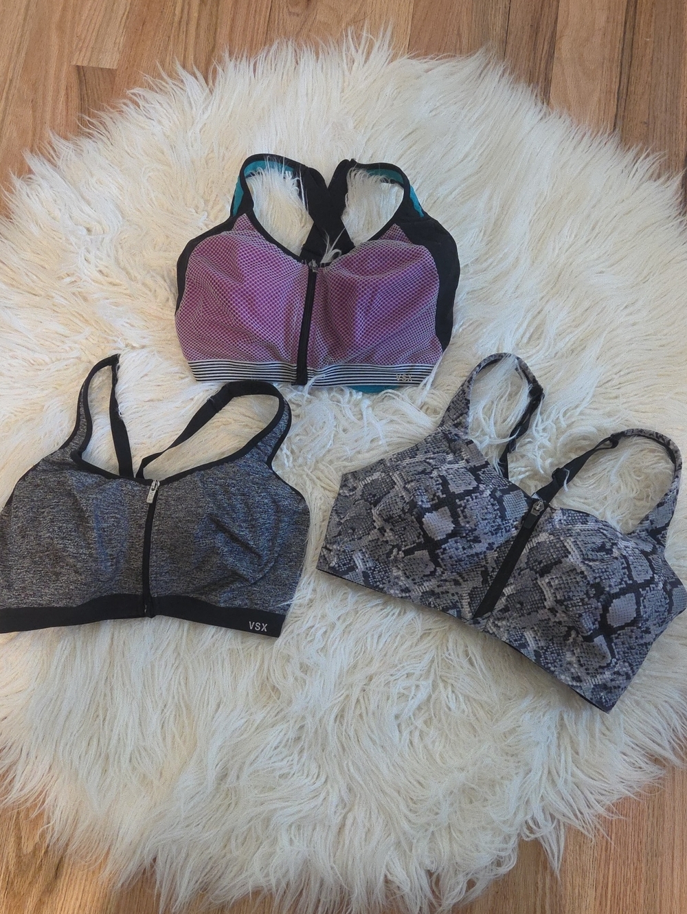 Victoria's Secret Bundle Zip Sports Bras 34DD